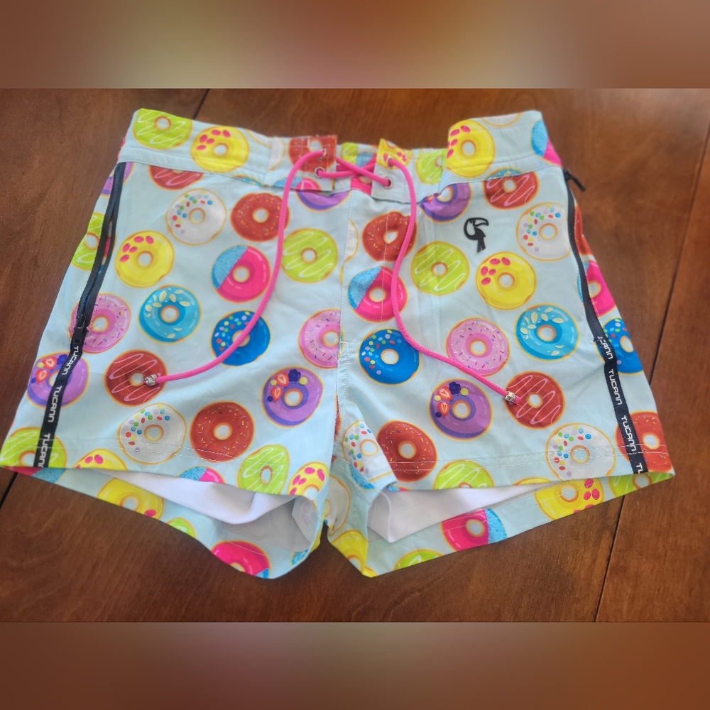 Tucann Donut Print Swim Shorts